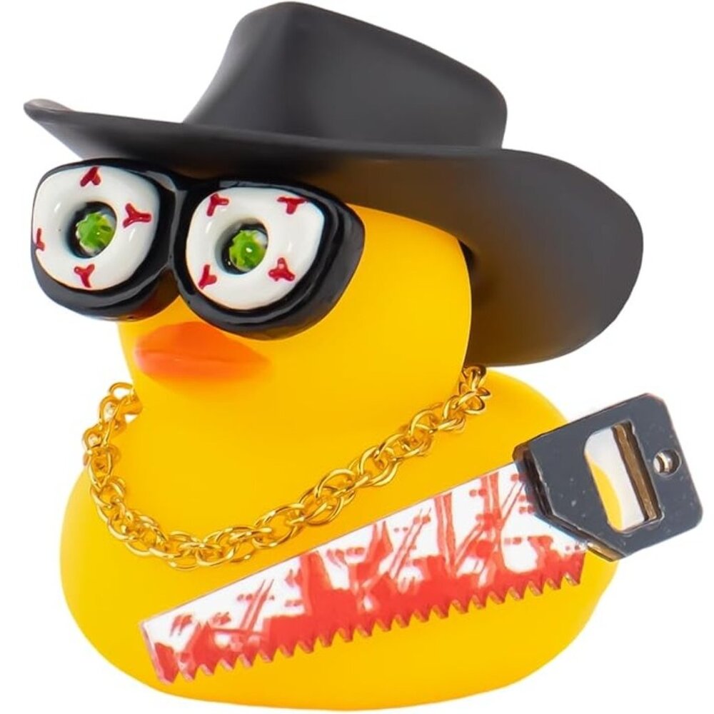 Horror Dashboard Rubber Duck for Halloween With Accessories, DIY Assembly